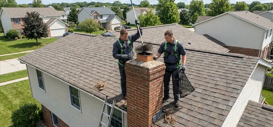 Bird Removal From Chimney in Millburn